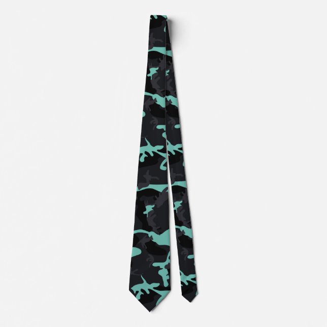 Corbata Baby Blue Highlights Camo (Anverso)
