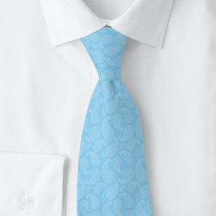 Corbata Baby Blue Paisley