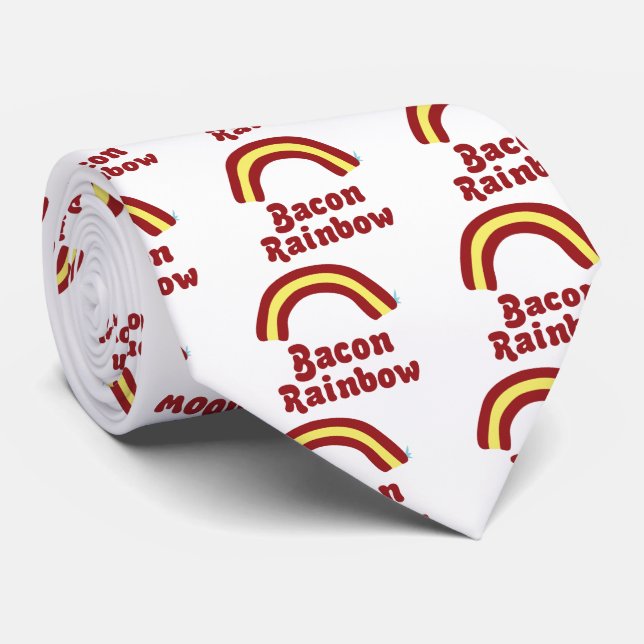 Corbata Bacon Rainbow (Enrollado)