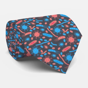 Corbata Bacteria luminiscente Microorganismo rosa azul