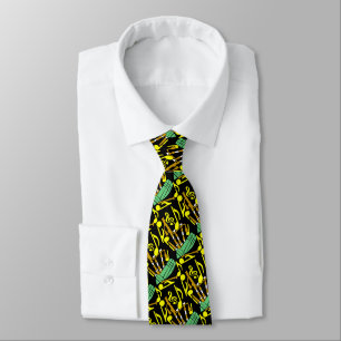 Corbata Bagpipes Yellow Music Notes