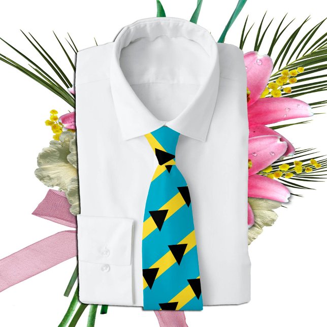Corbata Bahamas: Lazos, moda Bandera de Bahamas, negocios (Subido por el creador)