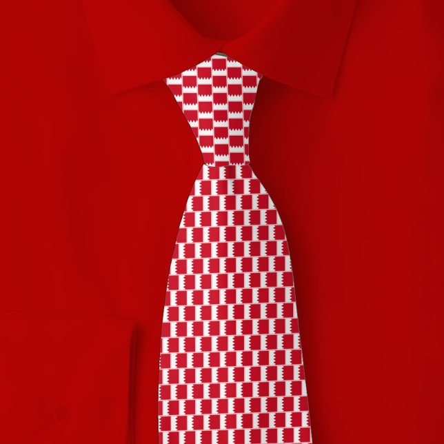 Corbata Bahrain Flag Brick Pattern (Subido por el creador)