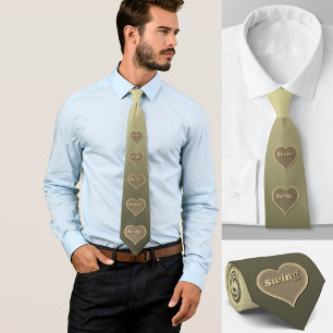 Corbata Baile de alas Amor Corazón de Cuello de amarre