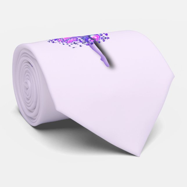 Corbata Baile morado de arte de Ballerina - Dibujo de bail (Enrollado)