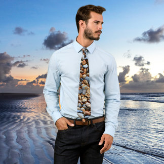 Corbata Baldosas de patrón de guijarros de playa