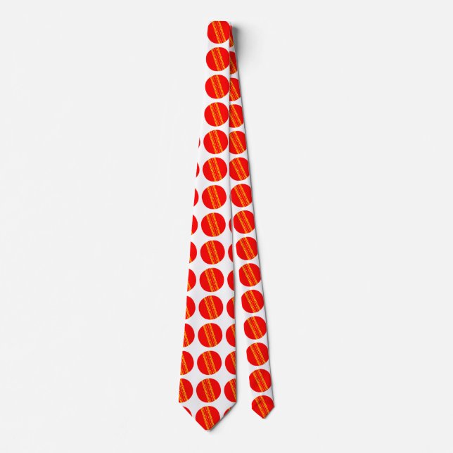 Corbata Ball de Cricket Rojo (Anverso)