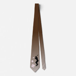 Corbata Ball Player Black Silhouette