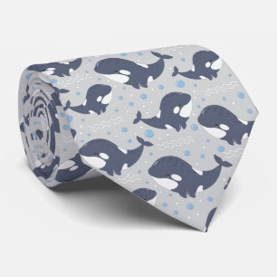Corbata Ballena de playa con azulejos geniales