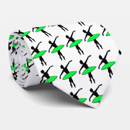 Corbata Ballet Black Green Ballerina Tutu Dance Dad Tie