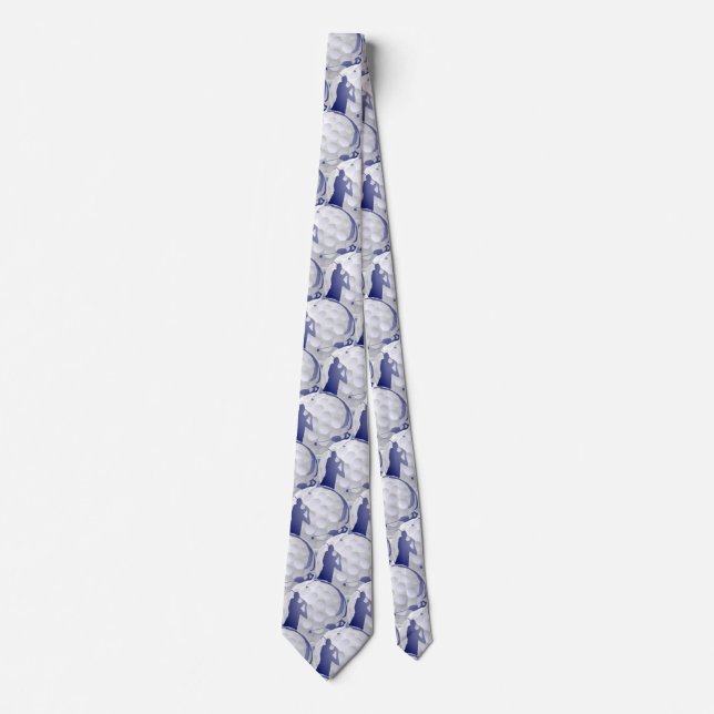 Corbata Balneario Golf Ball Blue Shings (Anverso)