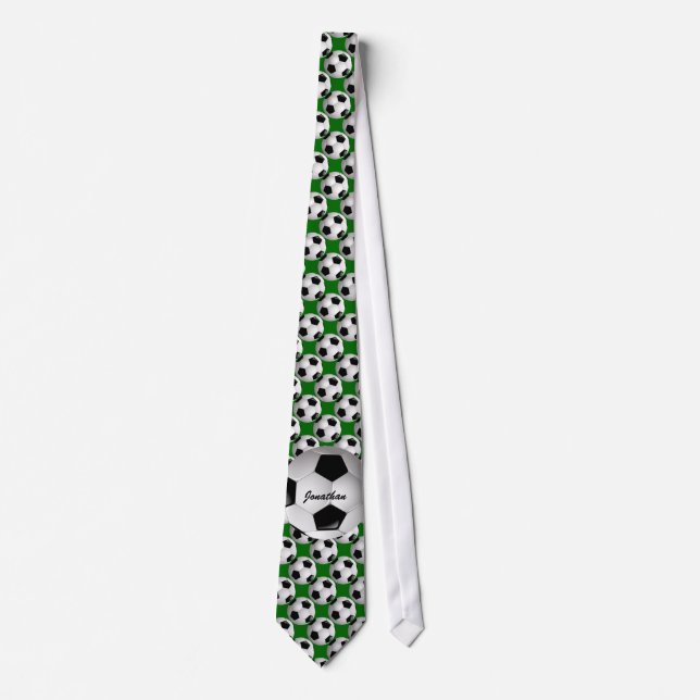 Corbata Balón de fútbol personalizado en modelo del fútbol (Anverso)