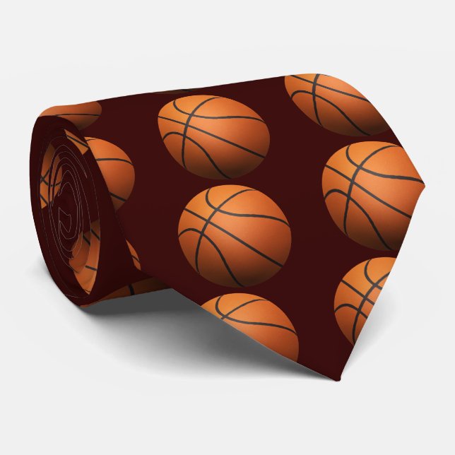 Corbata Baloncesto con efecto 3D (Enrollado)