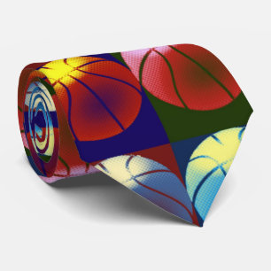 Corbata Baloncesto de arte pop