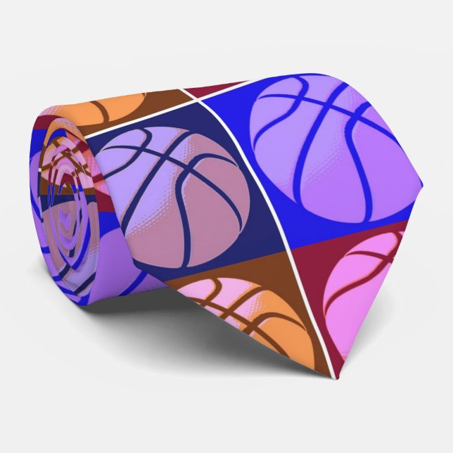 Corbata Baloncesto de arte pop (Enrollado)