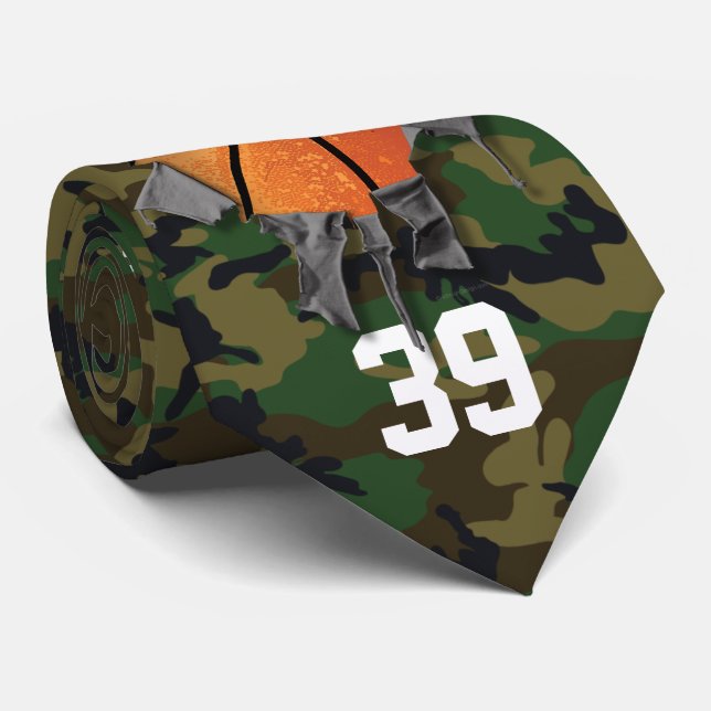 Corbata Baloncesto desgarrado (camo/personalizado) (Enrollado)