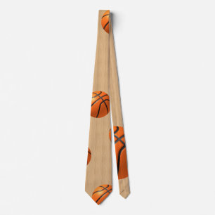 Corbata Baloncesto en la madera dura