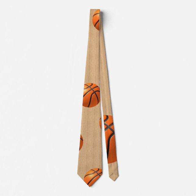 Corbata Baloncesto en la madera dura (Anverso)