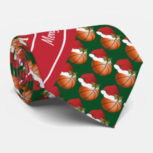 Corbata Baloncesto navideño