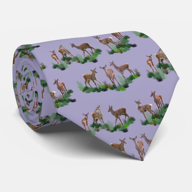 Corbata Bambi Meadow (Lila) (Enrollado)