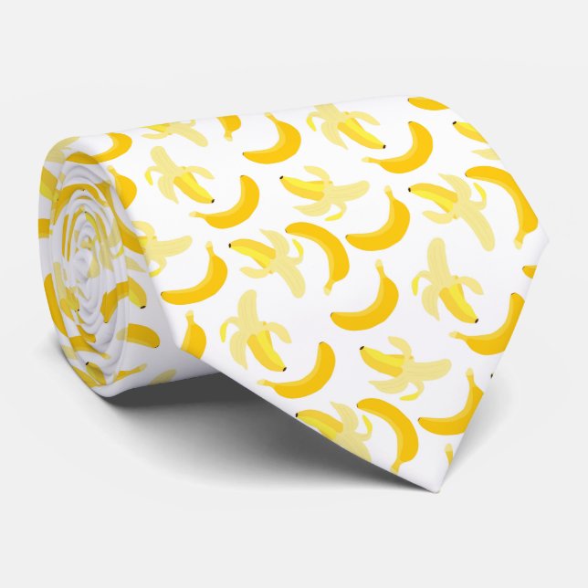 Corbata Banana fruit pattern (Enrollado)