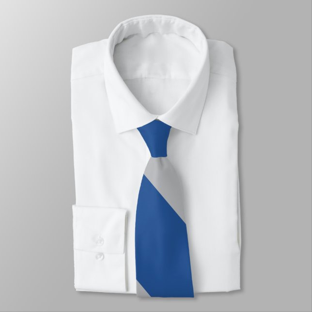 Corbata Banda ancha de la universidad Blue and Silver Forc (Atado)