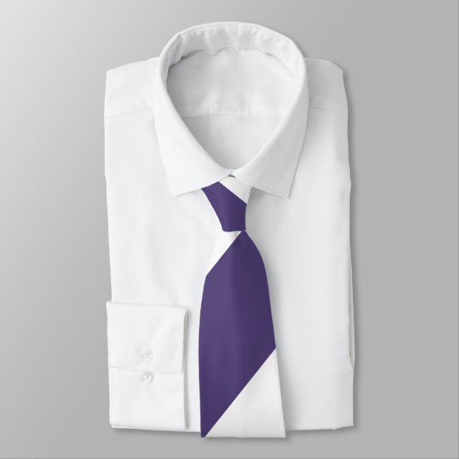 Corbata Banda de protección de la piel morada y blanca (Atado)