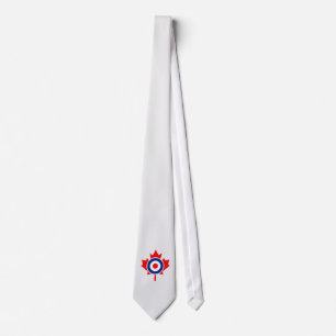 Corbata Banda Mod Roundel Mod de hojas de arce canadiense