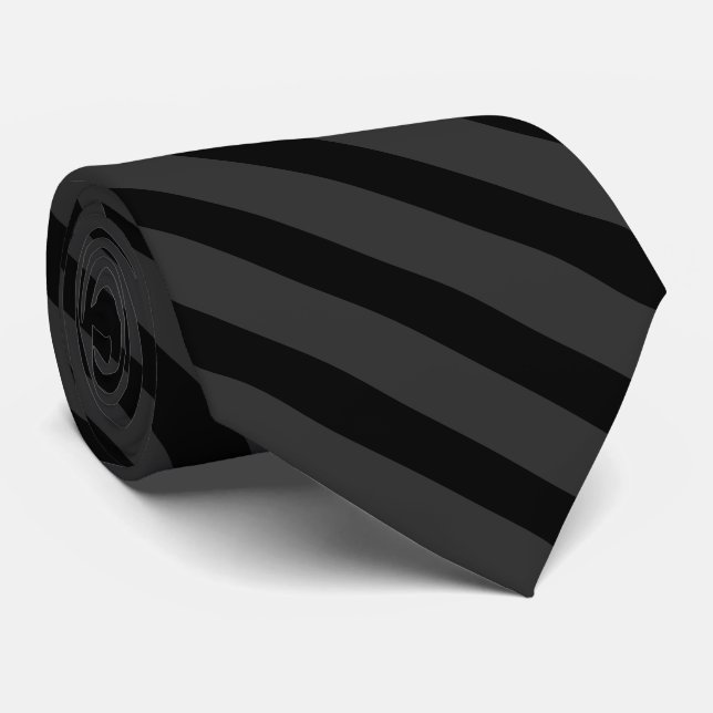 Corbata Banda negra de Tuxedo Carbón Gris Formal (Enrollado)