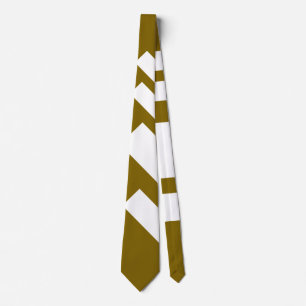 Corbata Bandas anchas Diagonal Med Brown