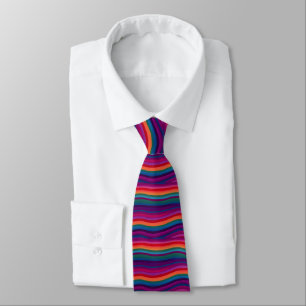 Corbata Bandas arco iris que representan el orgullo