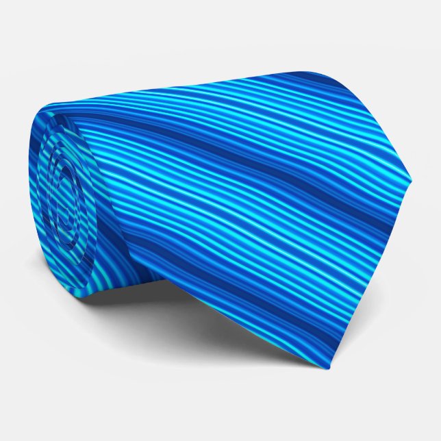 Corbata Bandas azules (Enrollado)