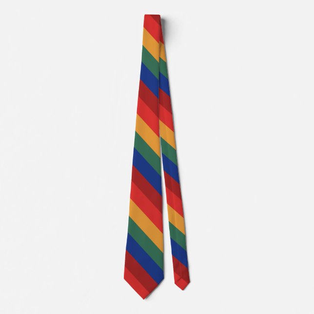 Corbata Bandas de arco iris retro Regenbogen Regenbogenfar (Anverso)