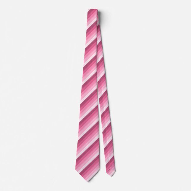 Corbata Bandas de sombra rosadas (Anverso)