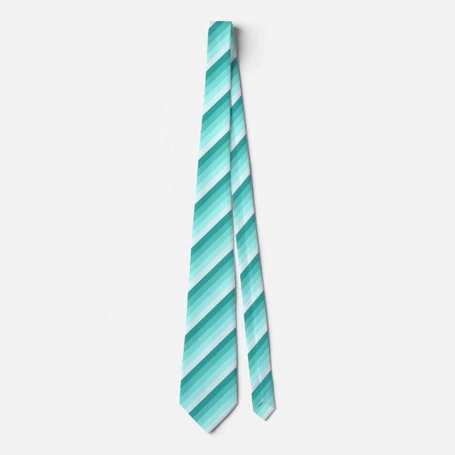 Corbata Bandas de sombra turquesa (Anverso)