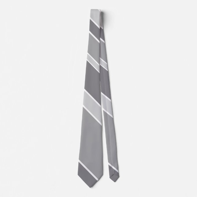 Corbata Bandas grises (Anverso)