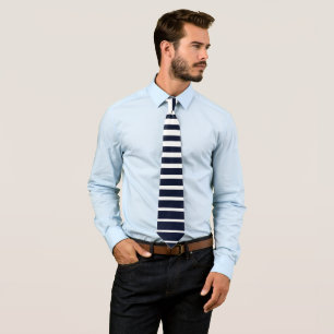 Corbata Bandas monográficas elegantes en blanco y negro