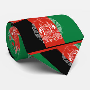 Corbata Bandera afgana, bandera de Afganistán