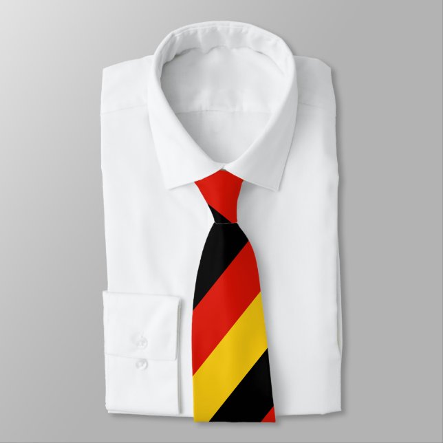 Corbata Bandera alemana del personalizado de Alemania (Atado)
