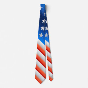 Corbata Bandera americana