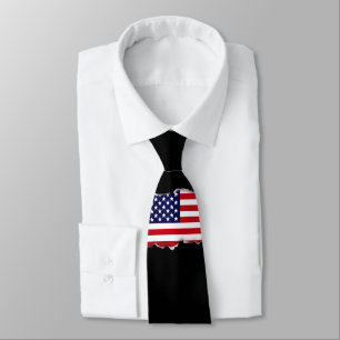 Corbata Bandera americana