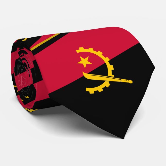 Corbata Bandera angoleña, bandera de Angola (Enrollado)