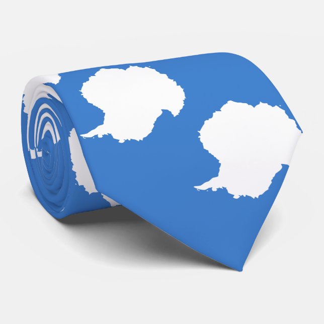 Corbata Bandera antártica patriótica (Enrollado)