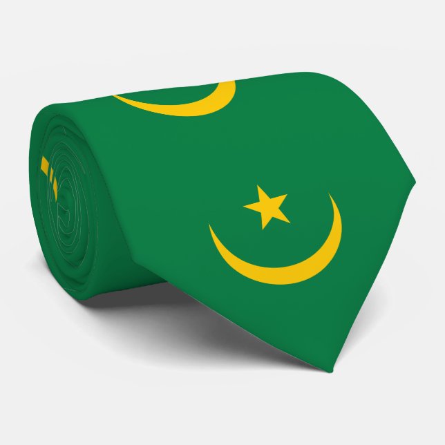 Corbata Bandera antigua de Mauritania (Enrollado)