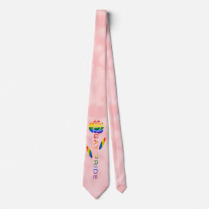 Corbata Bandera arcoiris del Rosa del orgullo gay