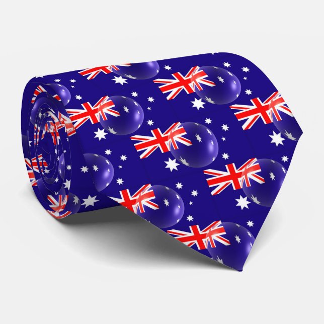 Corbata Bandera australiana (Enrollado)