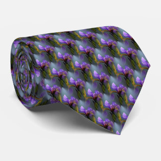 Corbata Bandera Azul Iris Naturaleza de las flores Pequeña
