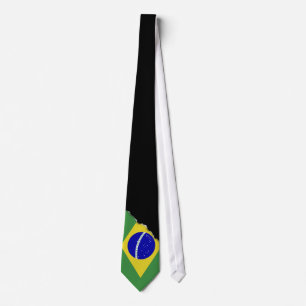 Corbata Bandera brasileña clásica