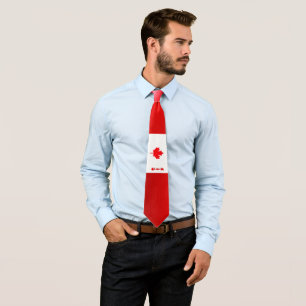 Corbata Bandera canadiense