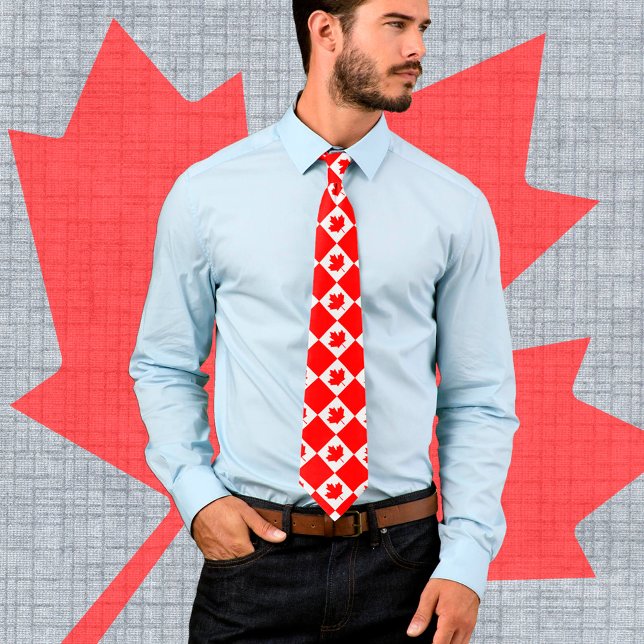 Corbata Bandera canadiense y viajes en Canadá, negocios/de (Subido por el creador)